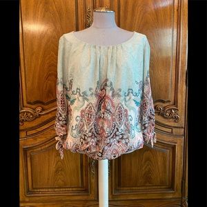 Dress Barn paisley print blouse
